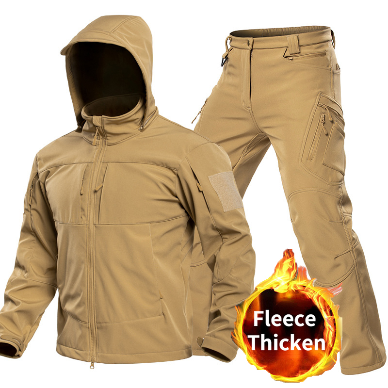 Outdoor Camping Jacket - Erkekler için Açık Hava Taktiksel Softshell