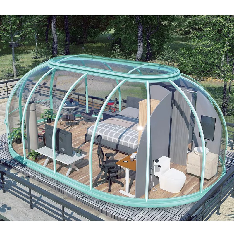 Outdoor Camping Venues - Şeffaf Polikarbonat Kubbe Minik Ev Özelleştirilmiş