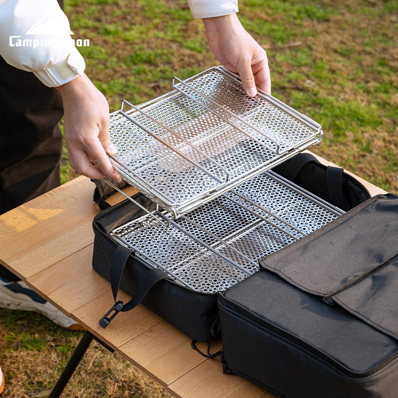 Outdoor Camping Folding Storage Box - CAMPINGMOON CK-23SF Altıgen Desenli Yarım Çubuklu