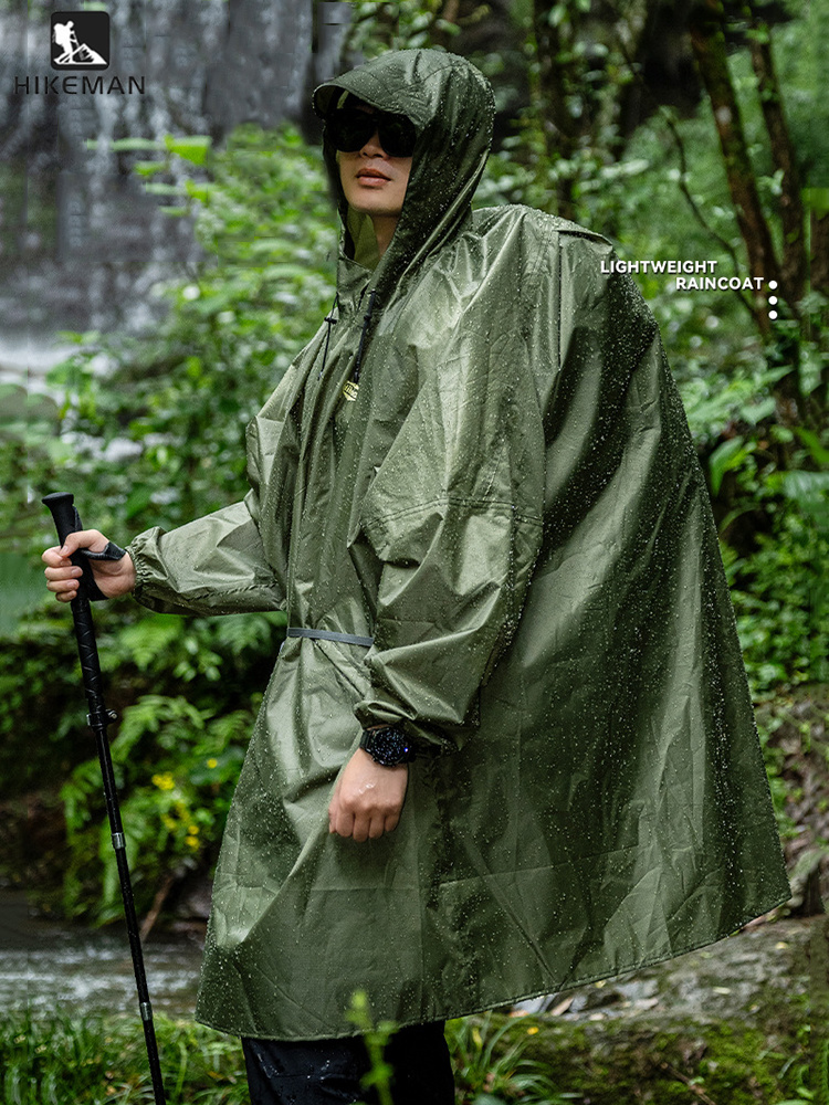 Outdoor Camping Jacket - Ultra Hafif Fermuarlı Yağmurluk 210T Polyester