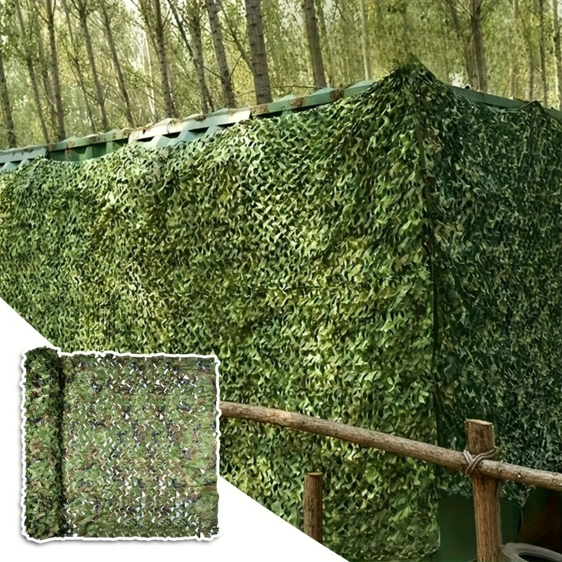 Outdoor Camping Venues - 1 adet Yeşil Kamuflaj Ağı Orman