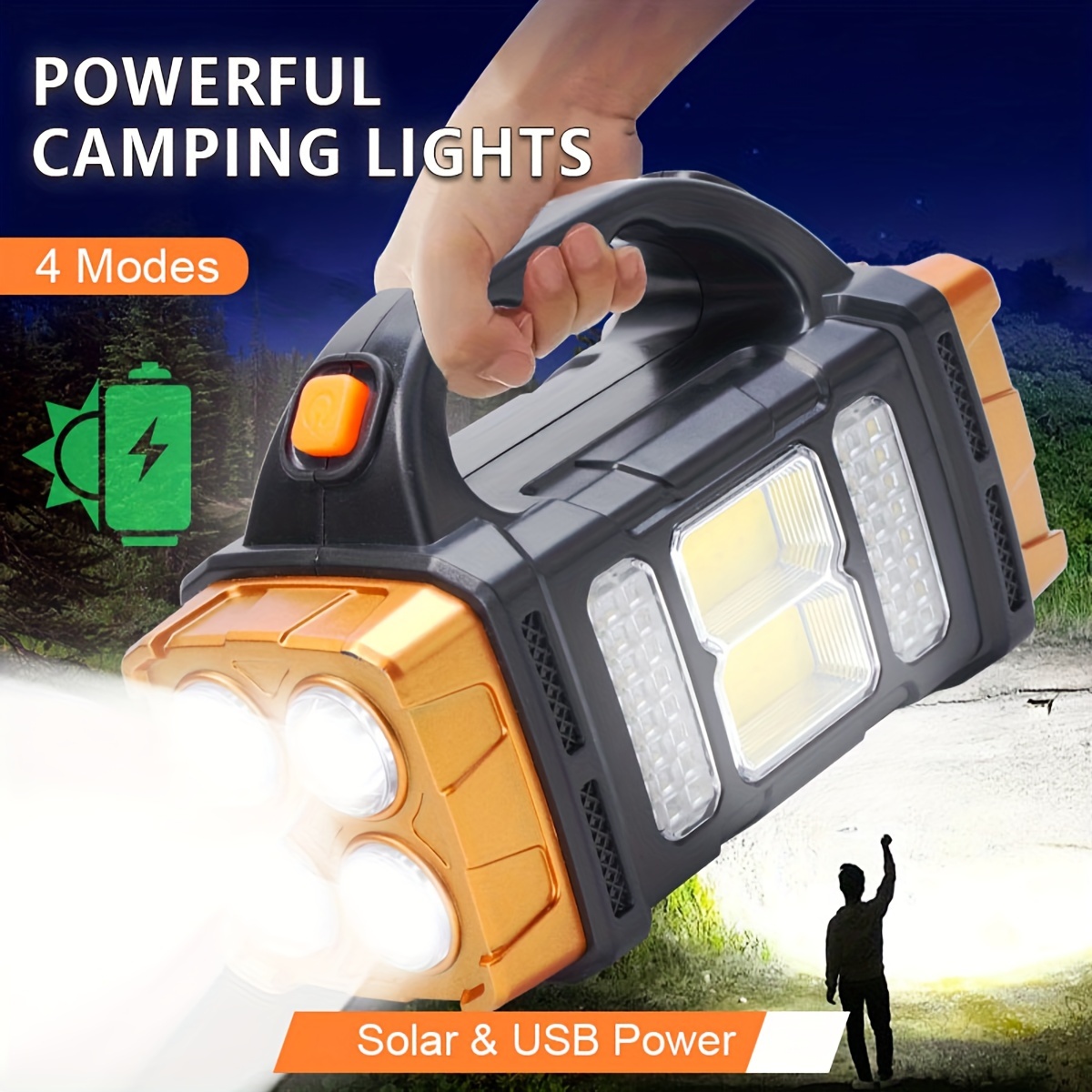 Camping Solar Lantern - Yeni Yükseltilmiş Şarj Edilebilir Yüksek Güçlü