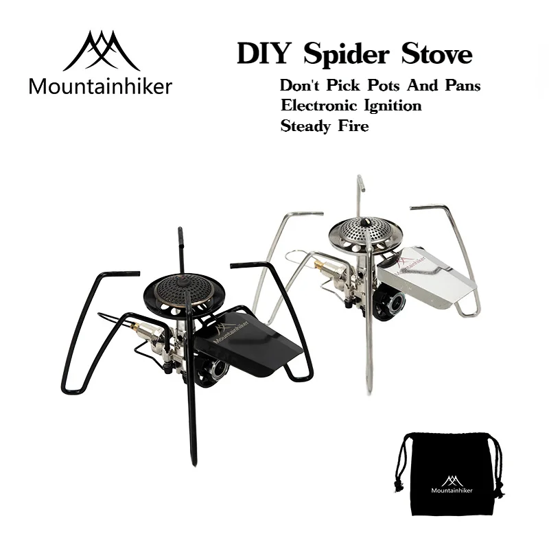 Outdoor Camping Wood Stove - MOUNTAINHIKER örümcek soba açık katlanır hafif