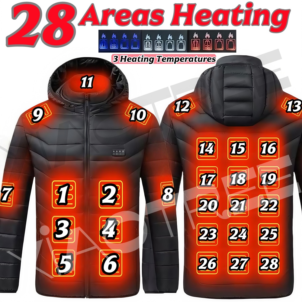 Outdoor Camping Jacket - 28 Alan Erkek Kadın Isıtma Ceketi