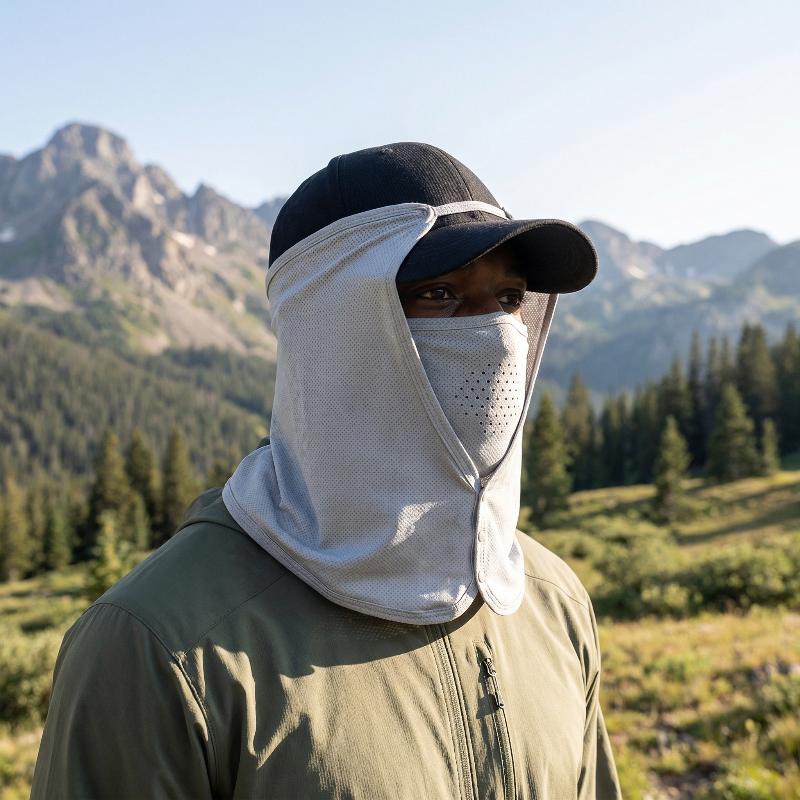 Camping Outdoor Quick Drying Sun Neck Protection Cap Hat - Paslanmaz Çelik Kürdan Diş İpi Seti