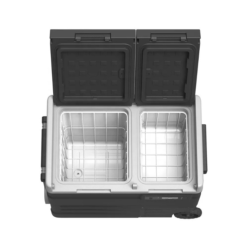 Outdoor Camping Fridge - UD45 Çift Kapılı Akülü USB Kompresörlü