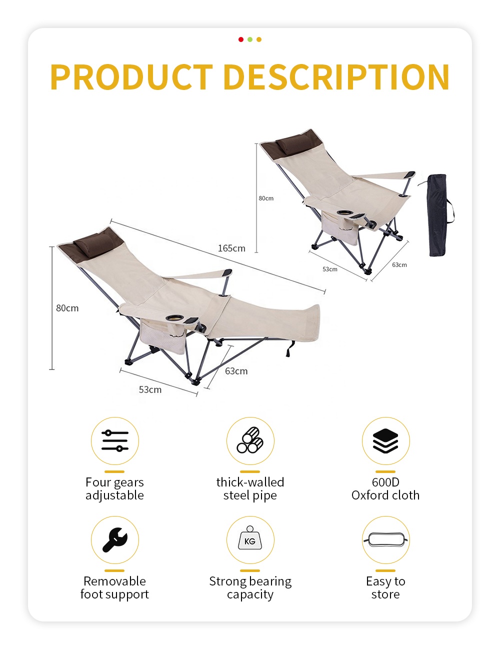 Taşınabilir Katlanır Yatarlı S - Outdoor Camping Furniture incelemesi ve fiyatı