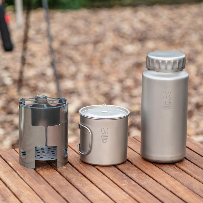 KEITH Saf Titanyum Kamp Seti 1 - Outdoor Camping Wood Stove incelemesi ve fiyatı