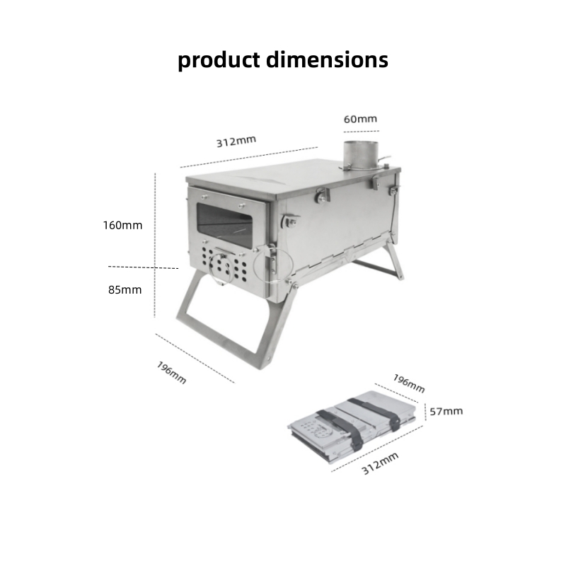 Katlanır Odun Sobası, Paslanma - Outdoor Camping Wood Stove incelemesi ve fiyatı