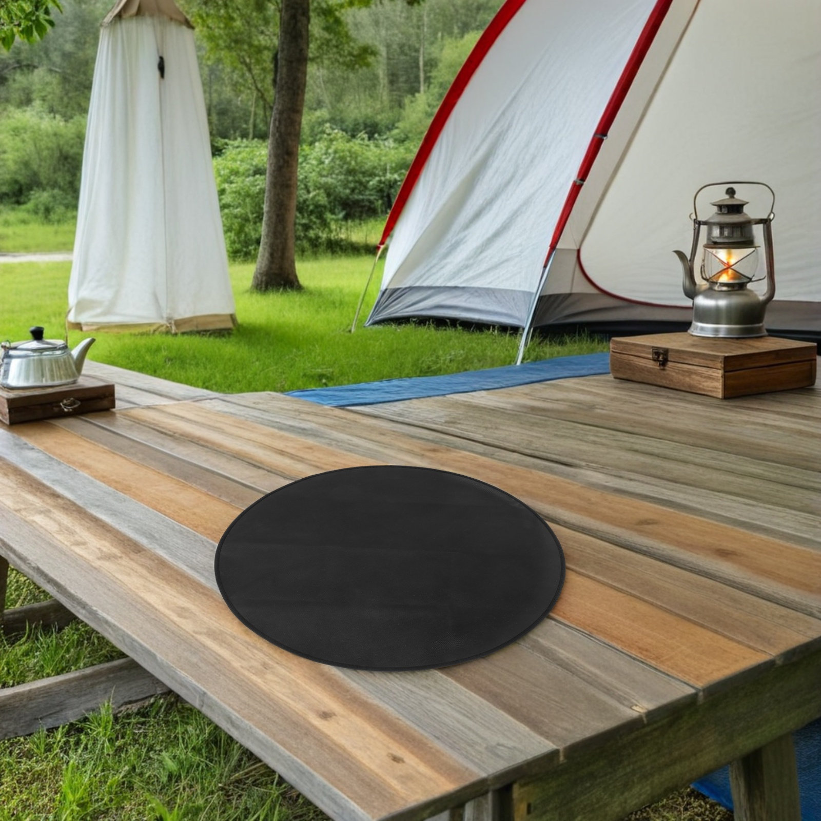 Yuvarlak Ateşe Dayanıklı Barbe - Outdoor Camping Floor Mat incelemesi ve fiyatı