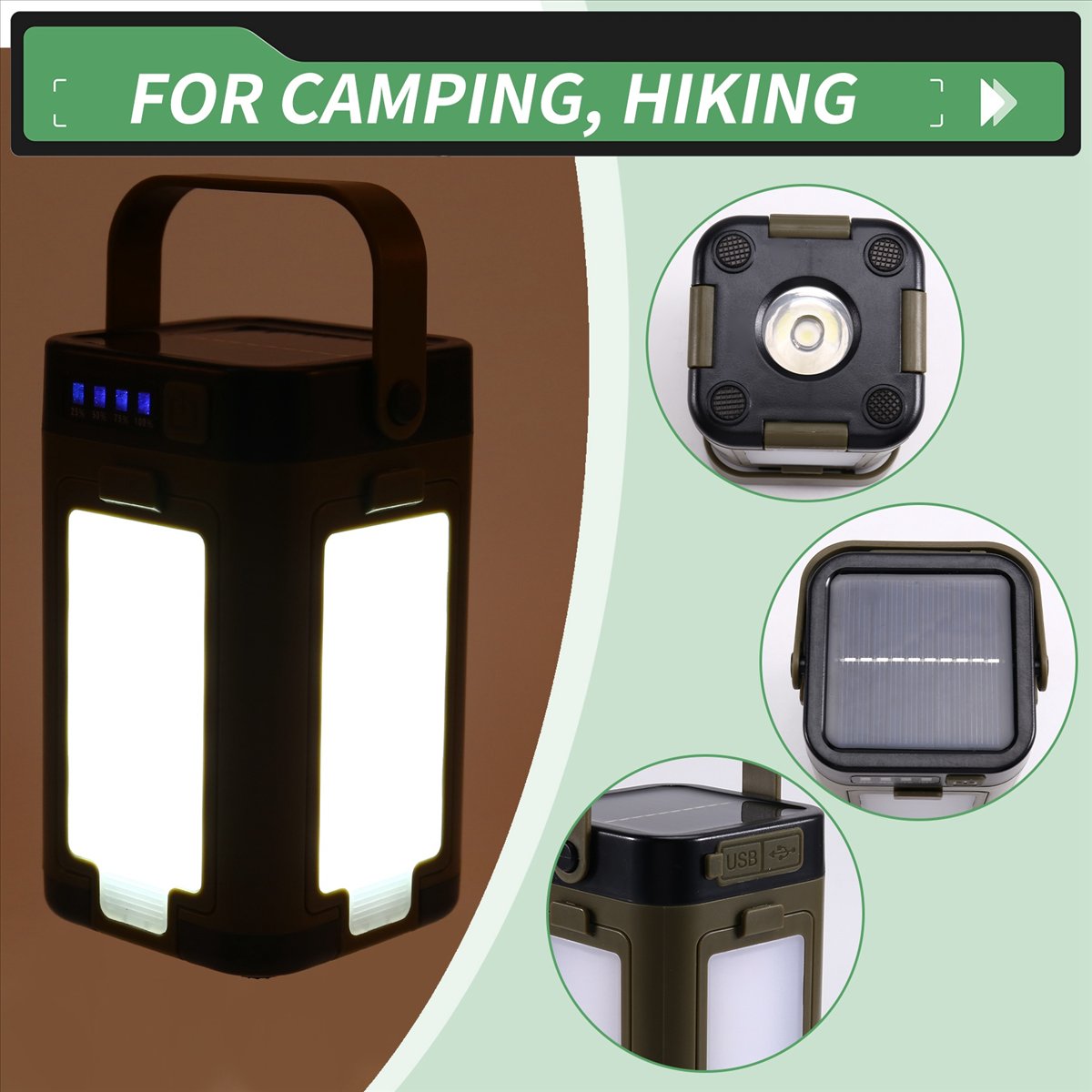 X08A Katlanabilir LED Kamp Fen - Camping Solar Lantern incelemesi ve fiyatı