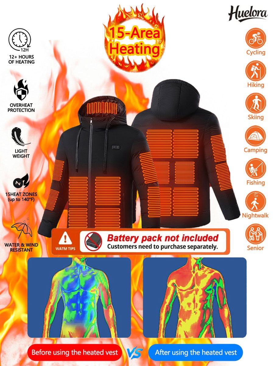Huelora 11 Alan Isıtmalı Ceket - Outdoor Camping Jacket incelemesi ve fiyatı