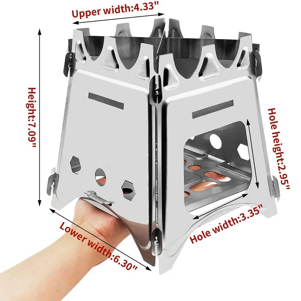 Taşınabilir kamp ahşap soba pa - Outdoor Camping Wood Stove incelemesi ve fiyatı
